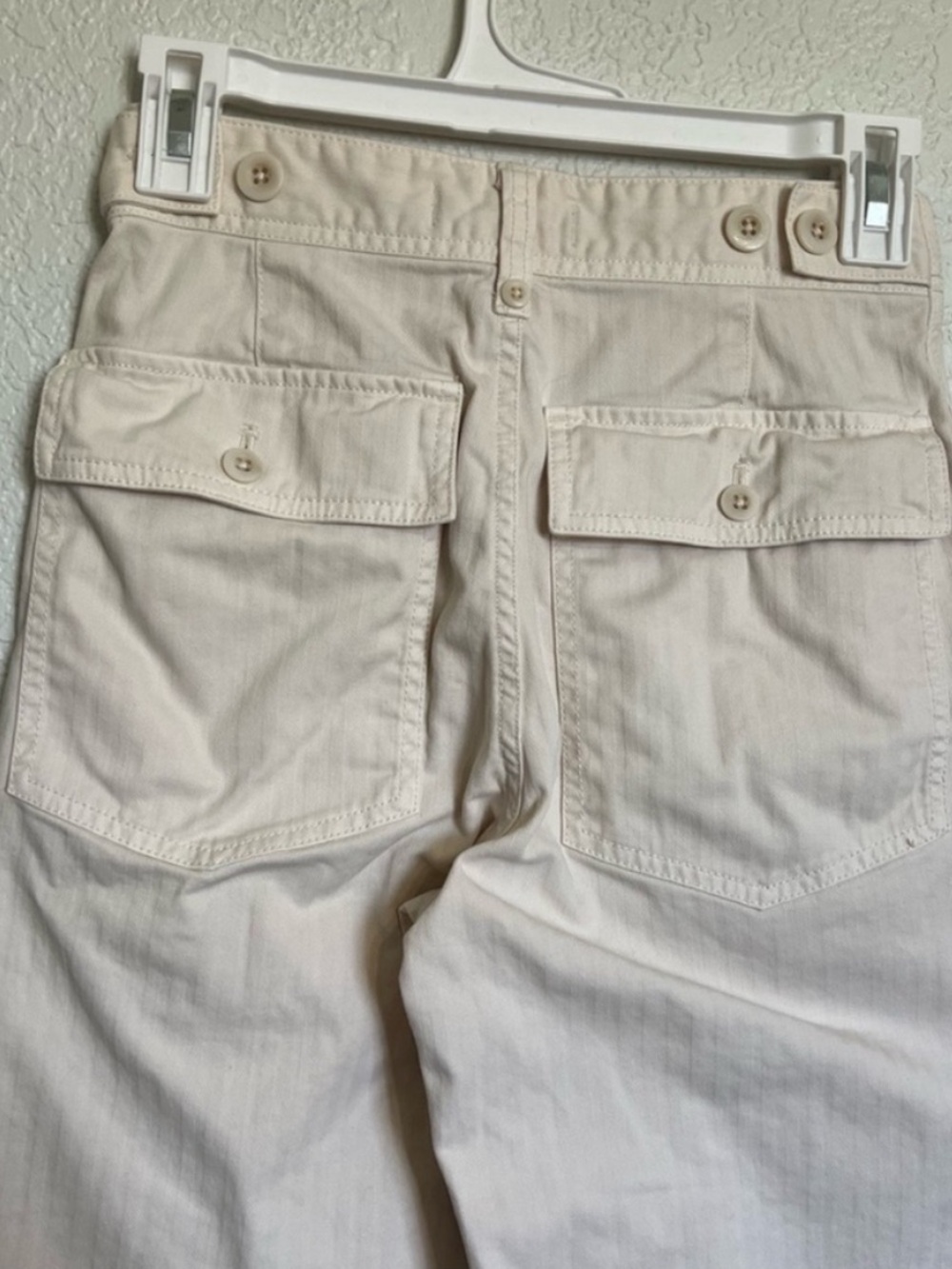 Madewell The Perfect Vintage Wide-Leg Pant Utility Edition Cream High Rise - Picture 9 of 11